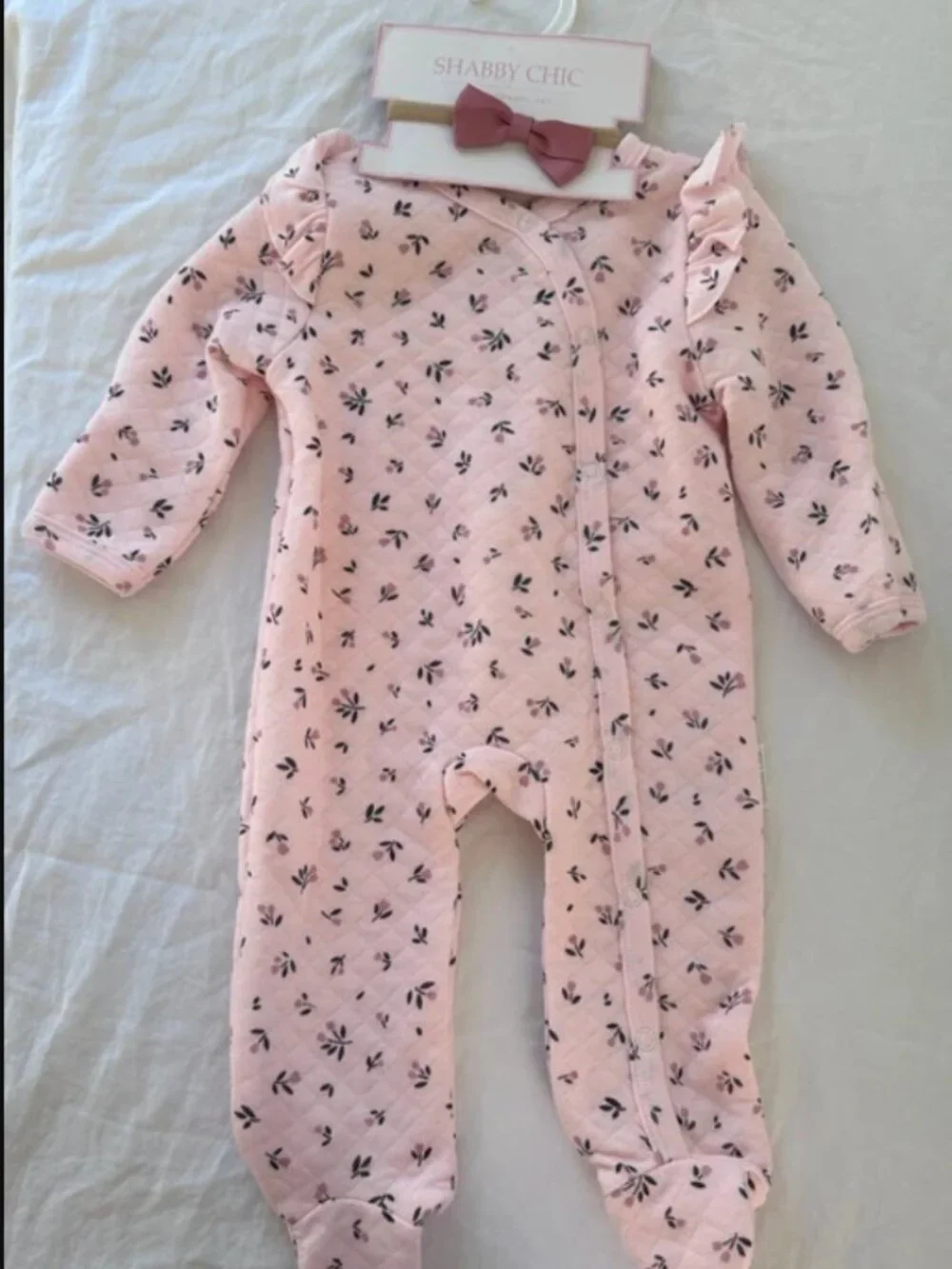 Shabby Chic Baby Apparel Set 3-6M